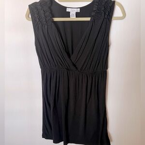 LUCY & LAUREL BLACK MINI DRESS. 16” waist to bottom of dress